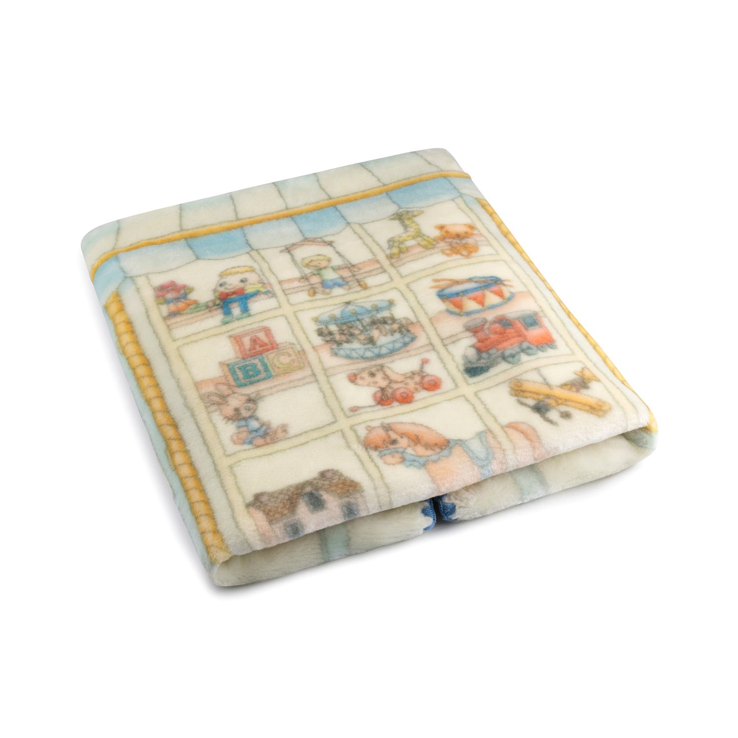 Lil Teddy's Toyshop Blanket (Blueberry Biscuit)