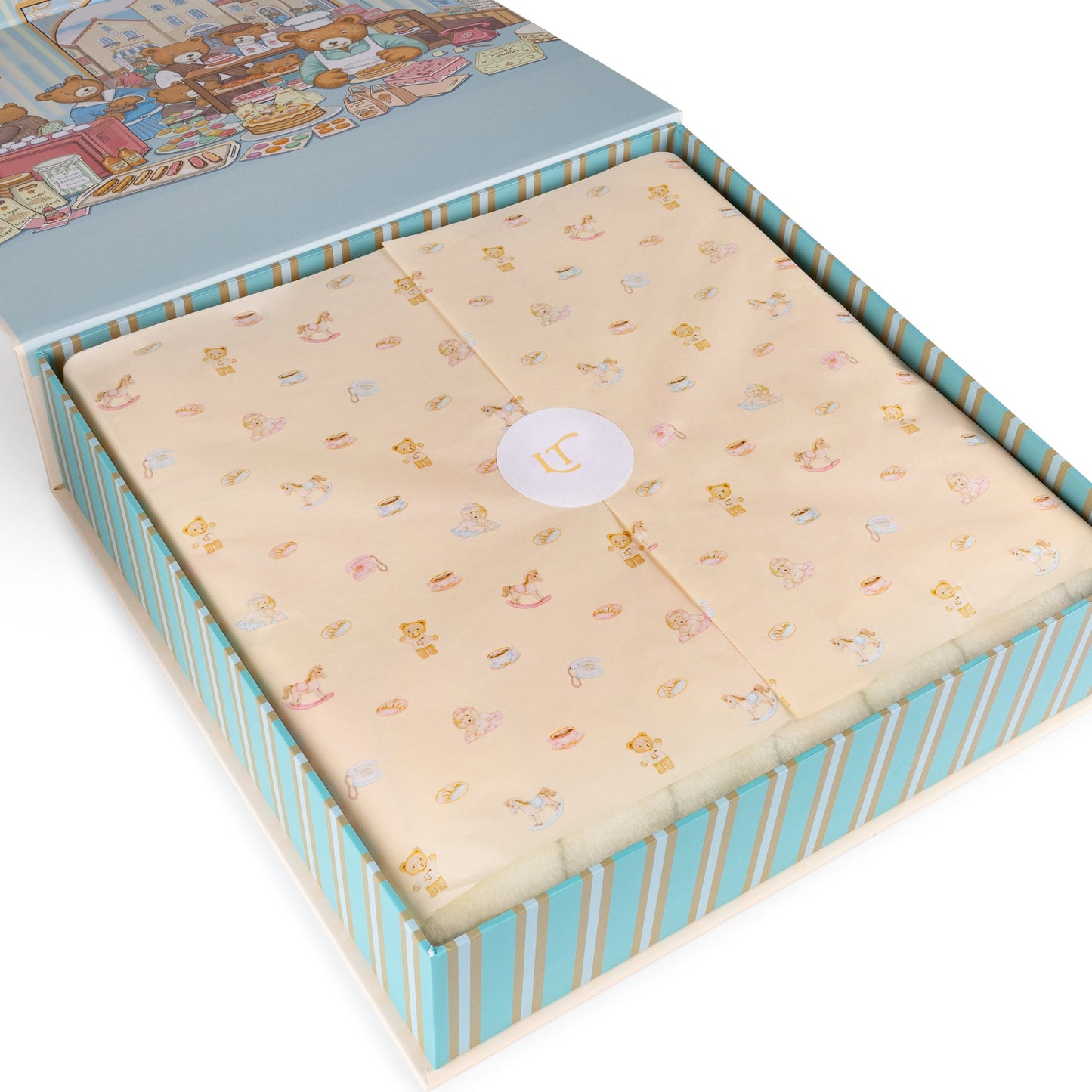 Lil Teddy's Toyshop Blanket (Sugary Pink)