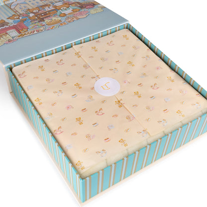 Lil Teddy's Toyshop Blanket (Sugary Pink)