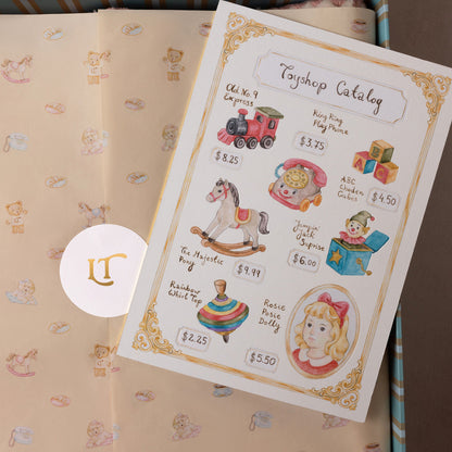 Lil Teddy's Toyshop Blanket (Sugary Pink)