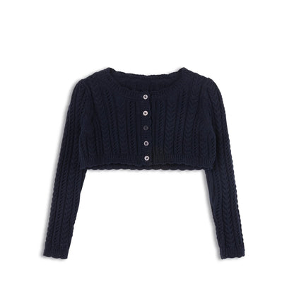 Looms Cable Pointelle Cardigan