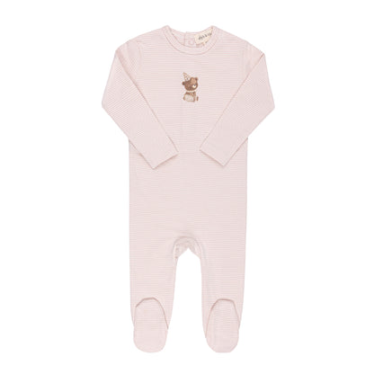 Ely's & Co Organic Bear Footie (girl)