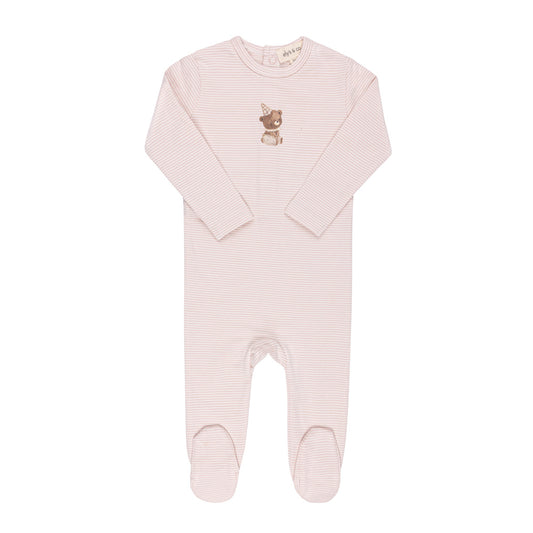 Ely's & Co Organic Bear Footie (girl)