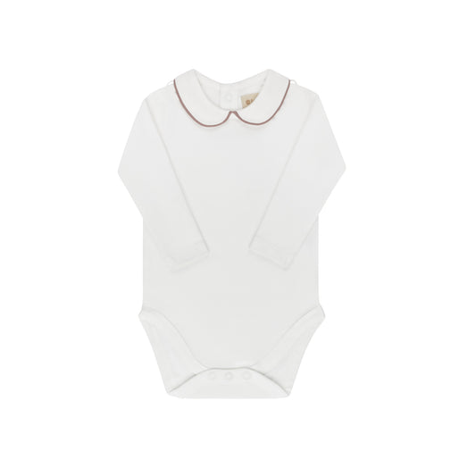 Looms Herringbone Collar Bodysuit