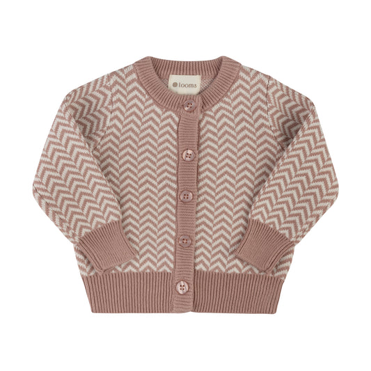 Looms Herringbone Collection Girl Cardigan