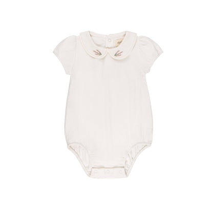 Ely's & Co Embroidered Collar Romper (girl)