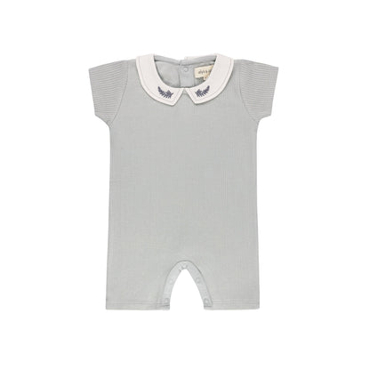 Ely's & Co Organic Embroidered Collar Romper