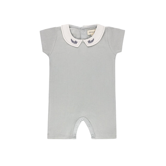 Ely's & Co Organic Embroidered Collar Romper