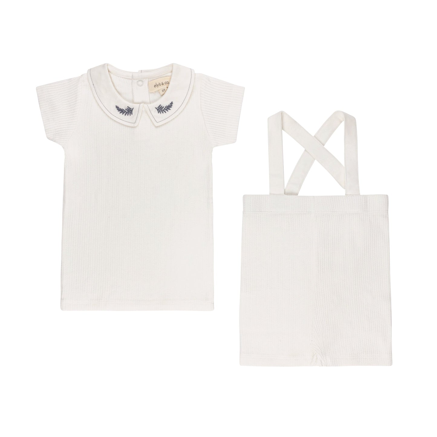 Ely's & Co Organic Embroidered Collar Set