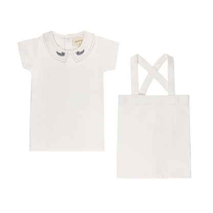 Ely's & Co Organic Embroidered Collar Set