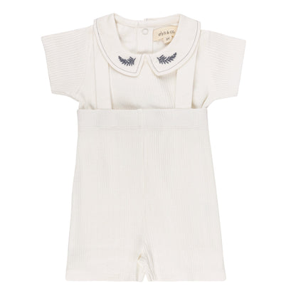 Ely's & Co Organic Embroidered Collar Set