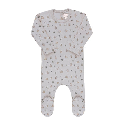Ely's & Co Garden Floral Print Footie