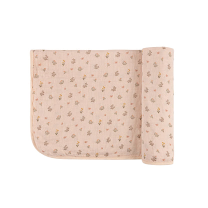 Ely's & Co Garden Floral Print Muslin Swaddle