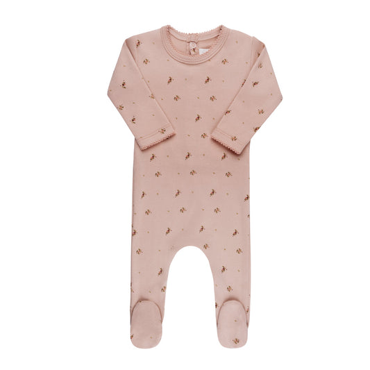 Aurora Floral Print Footie
