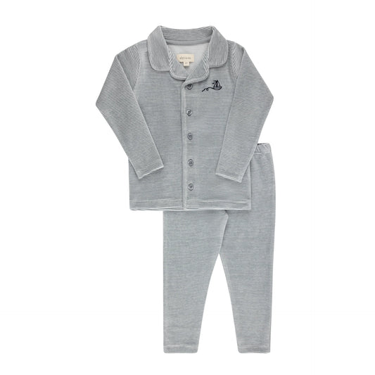 Ely's & Co Velour Stripe PJ's