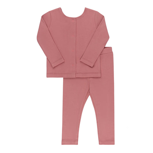 Ely's & Co Ribbed Cardigan Toddler Set (girl)