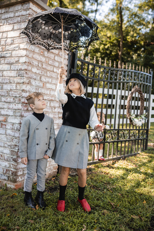 Teela Houndstooth Skirt