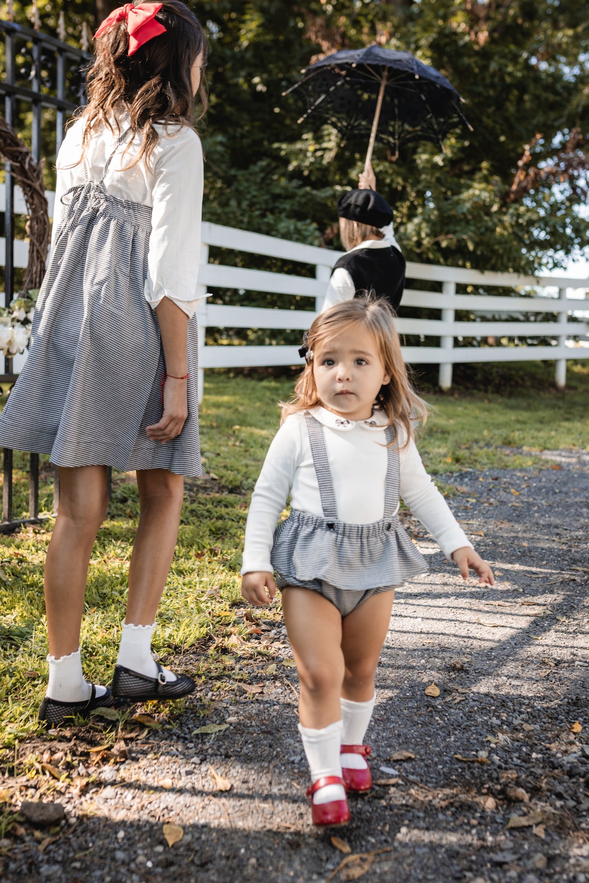 Teela Houndstooth Ruffle Bloomer