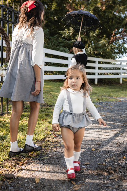 Teela Houndstooth Ruffle Bloomer