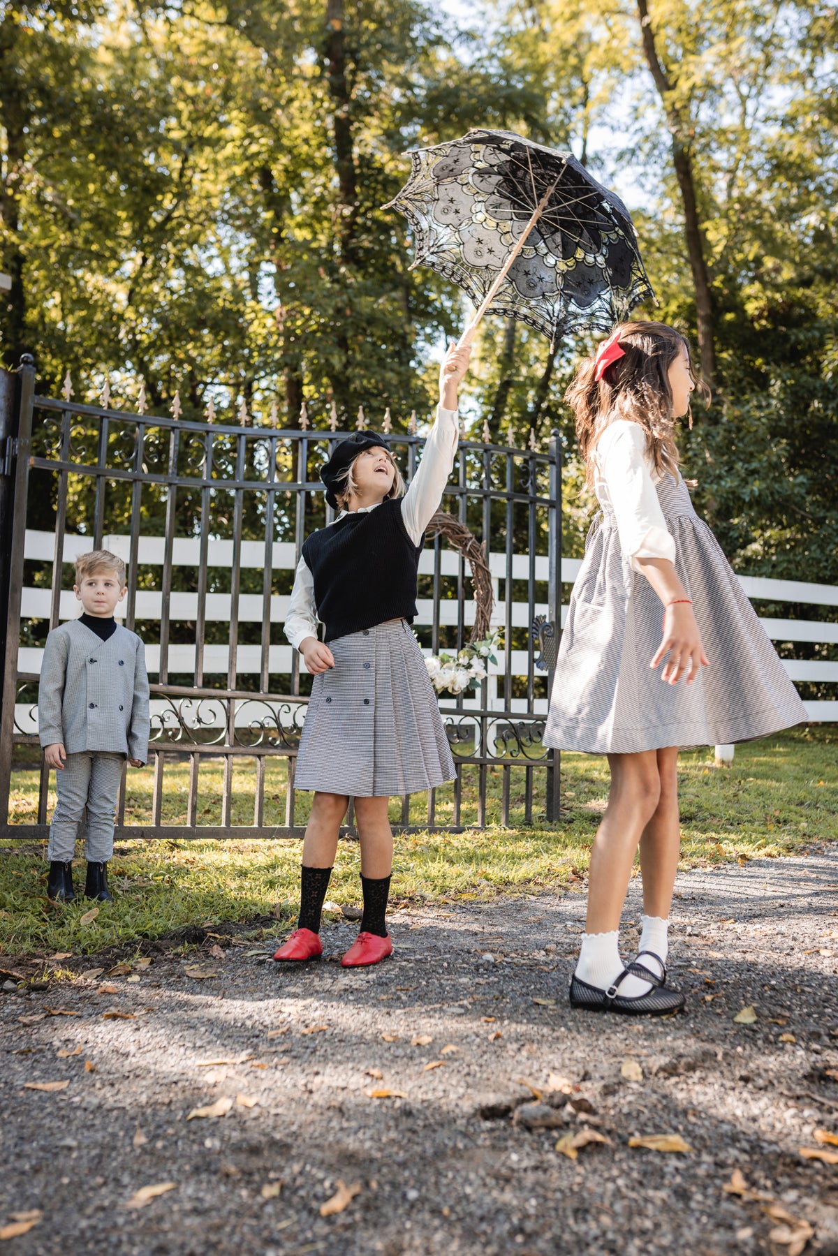 Teela Houndstooth Skirt
