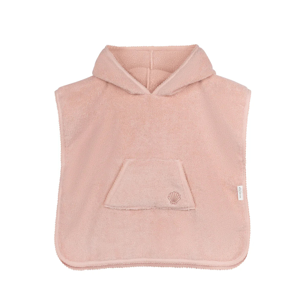 Ely's & Co Terry Hooded Poncho (Pink, 2t-3t)