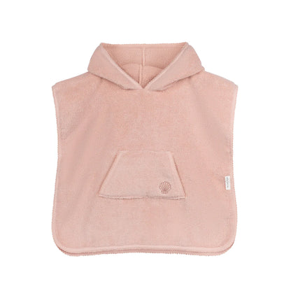 Ely's & Co Terry Hooded Poncho (Pink, 2t-3t)