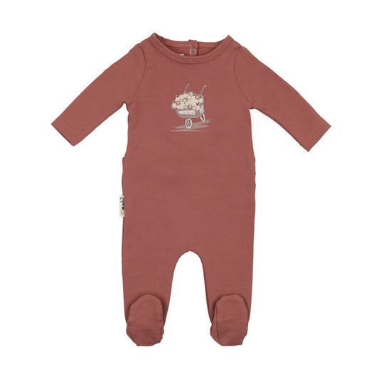 Maniere Whimsy Wheelbarrow Footie (girl)