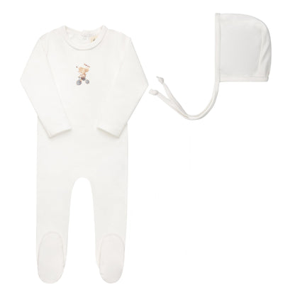 Ely's & Co French Terry Mouse Footie & Bonnet