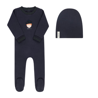 Ely's & Co French Terry Scottish Boy Footie & Hat