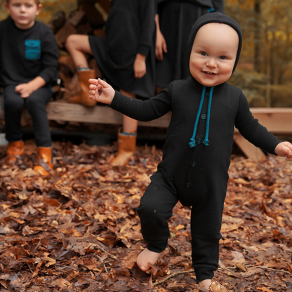 Bondoux Teal Detail Romper w/Shell