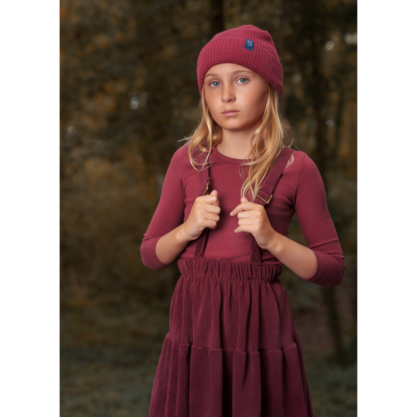 Bondoux Ribbed Corduroy Girls Dress