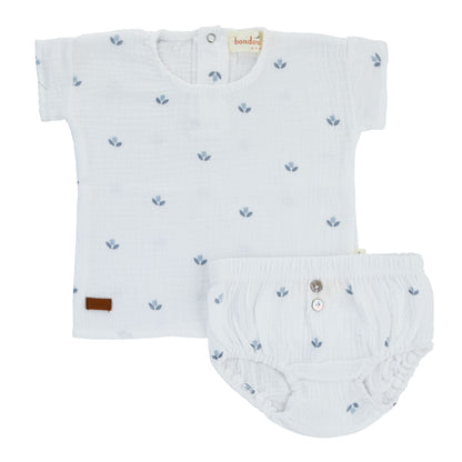 Bondoux Roses Muslin Short 2pc Set