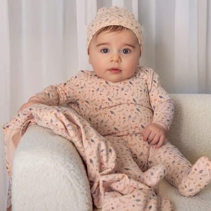 Mini Label Girls Printed Willow Footie & Hat