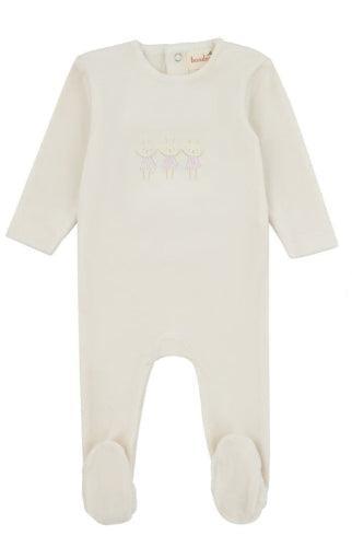 Bondoux 3 Bunny Girl 3pc Layette Set