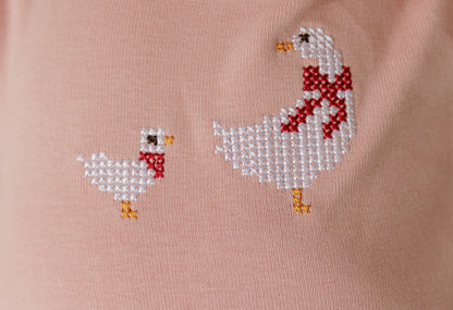 Ely's & Co Cross Stitch Duckling Footie & Hat (g)