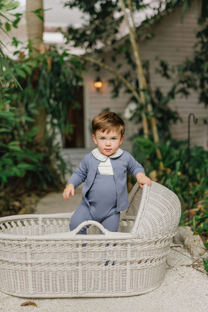 Ely's & Co Floral Collar Bodysuit & Overalls