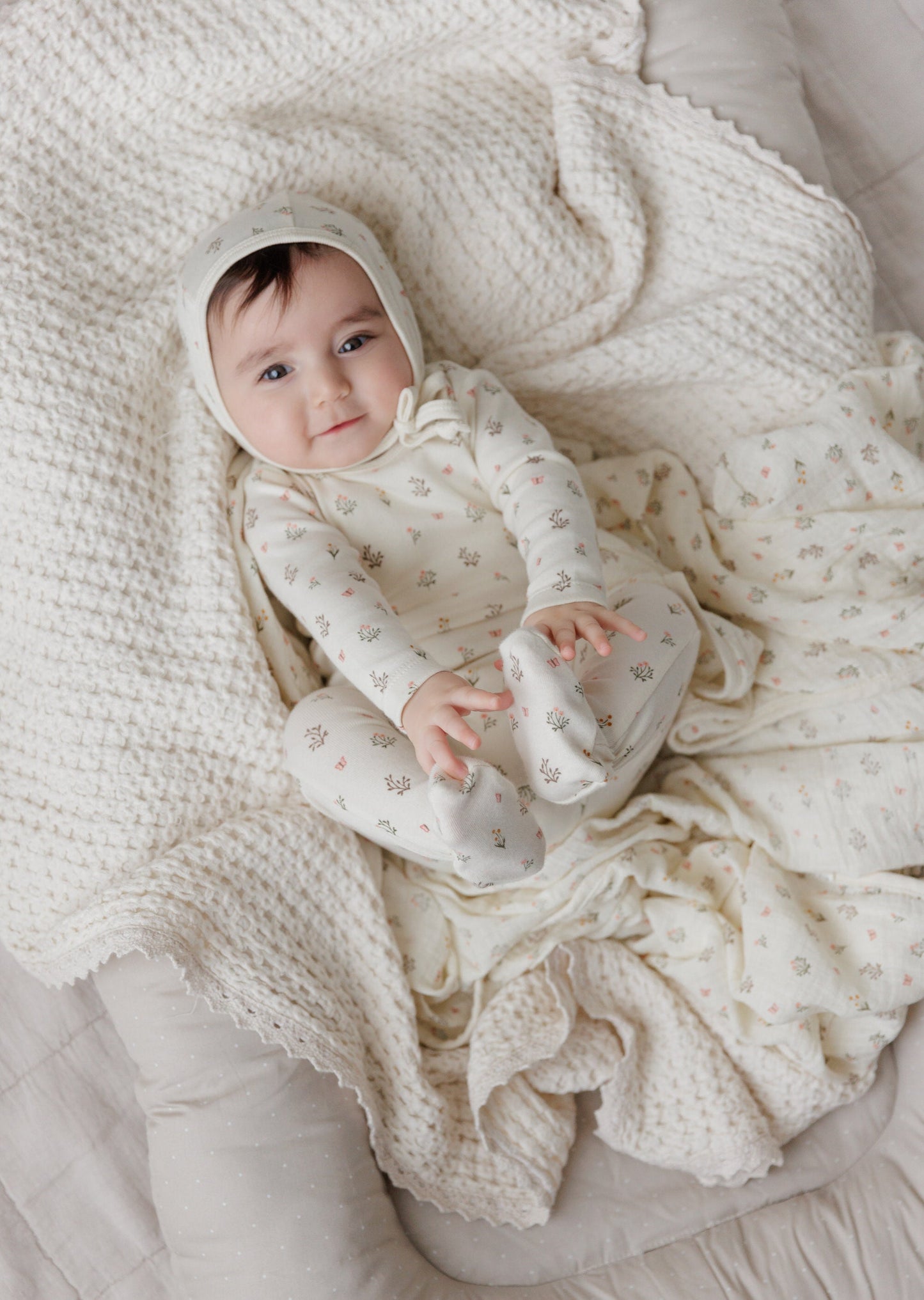 Ely's & Co Garden Floral Print Take Me Home Set
