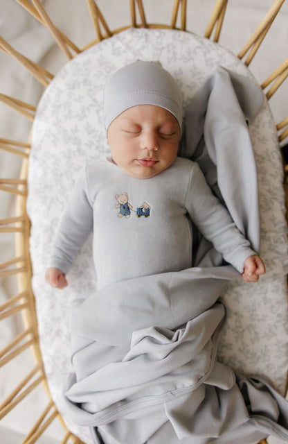 Aurora Embroidered Bear 3 Pc Set