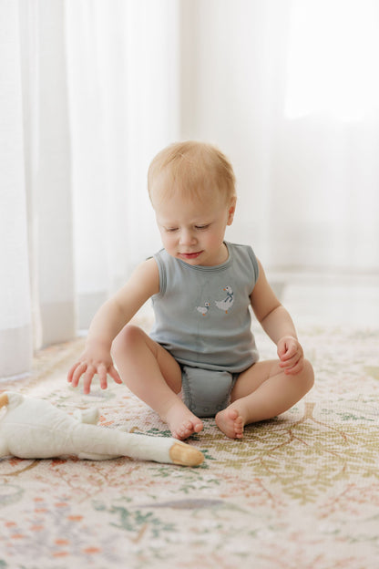 Ely's & Co Cross Stitch Duckling Romper