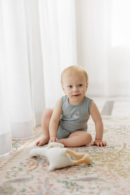 Ely's & Co Cross Stitch Duckling Romper