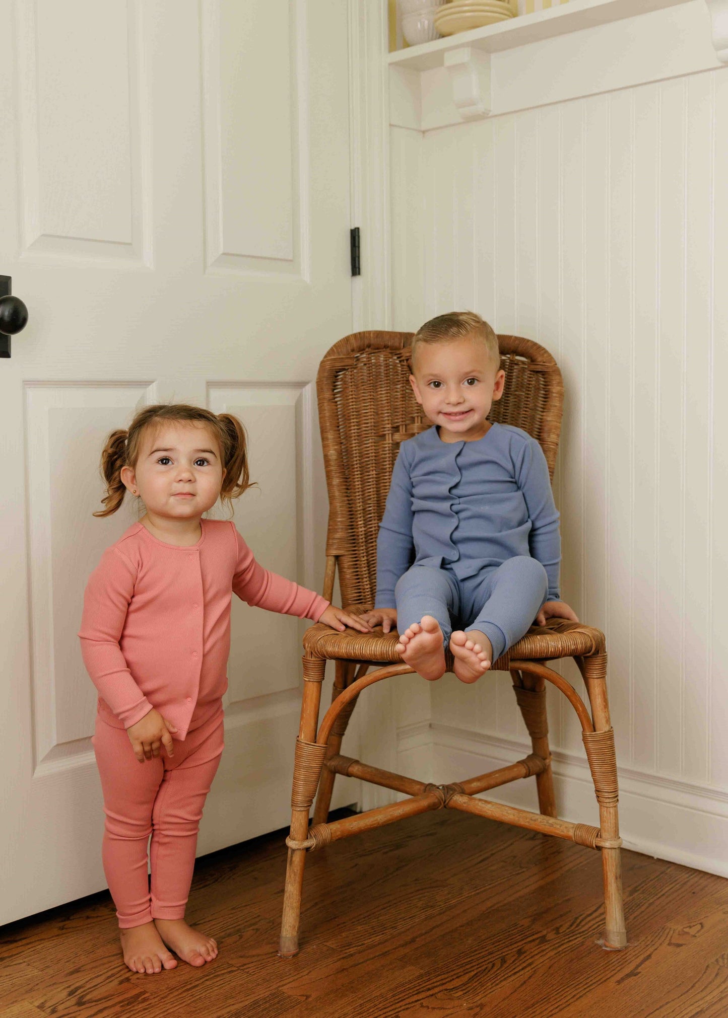 Ely's & Co Ribbed Cardigan Toddler Set