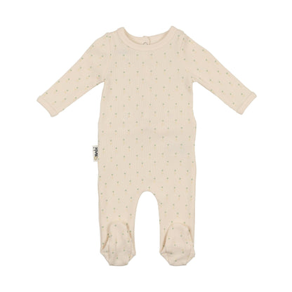 Maniere Ribbed Pineapple Footie