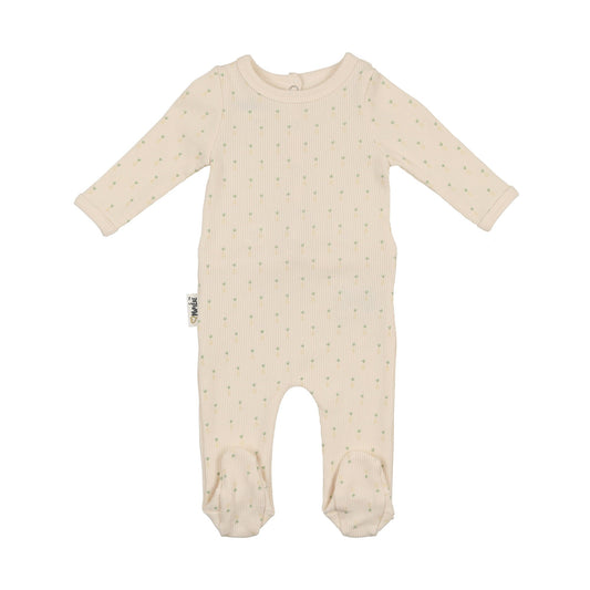 Maniere Ribbed Pineapple Footie