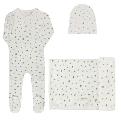 Ely's & Co Floral Pointelle 3pc Set (girl)