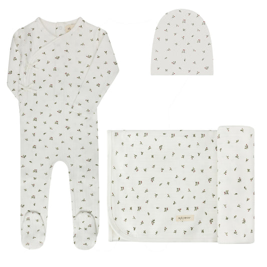 Ely's & Co Floral Pointelle 3pc Set (girl)