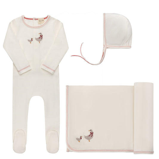 Ely's & Co Cross Stitch Duckling 3pc Set (girl)
