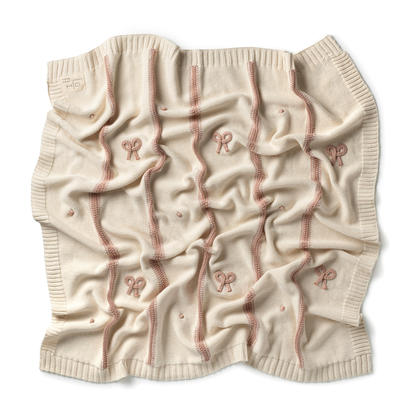 Domani Home Mini Bow Blanket Pink