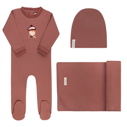 Ely's & Co French Terry Scottish Girl 3pc Set