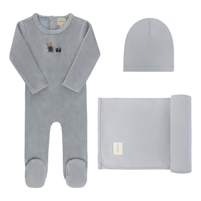Aurora Embroidered Bear 3 Pc Set