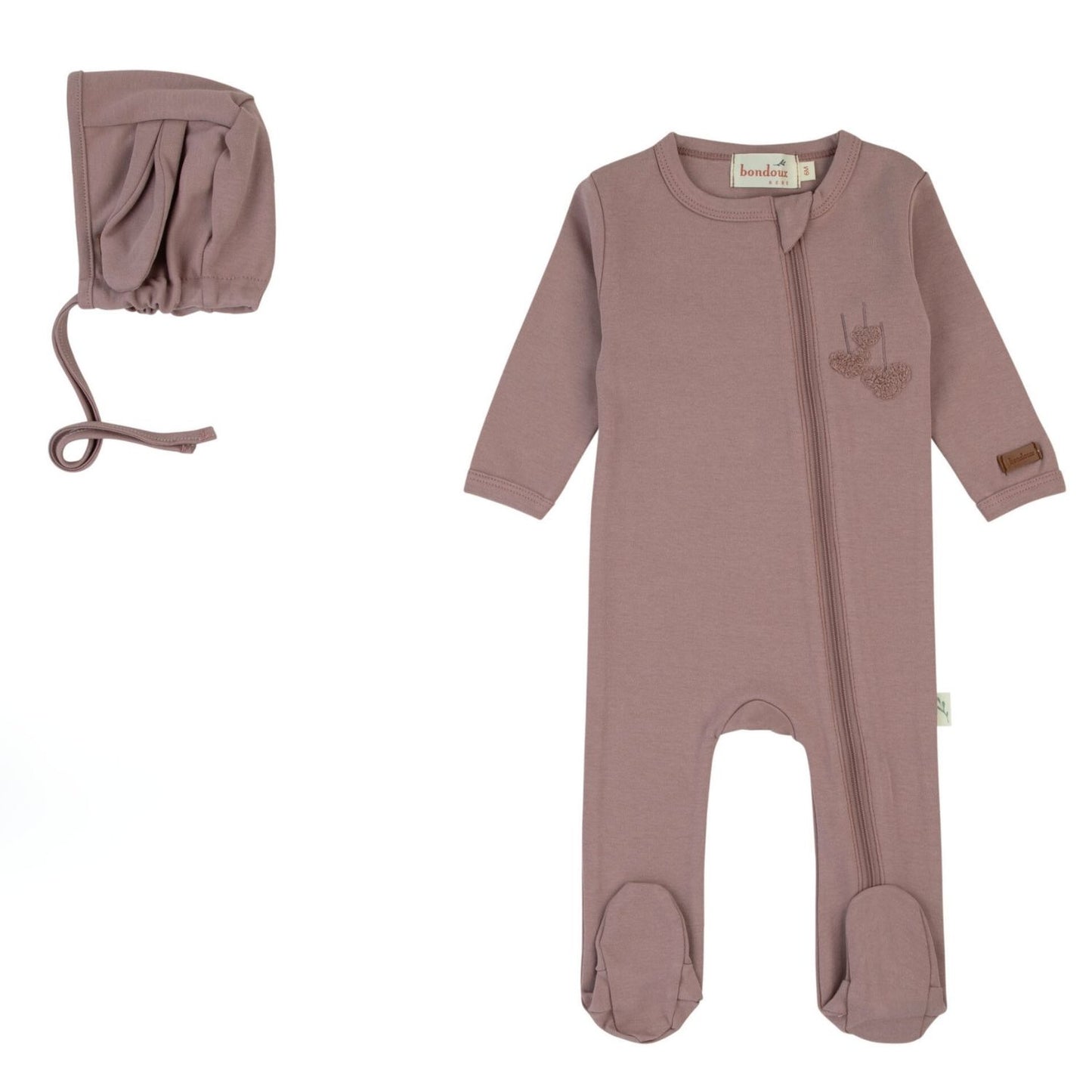Bondoux Zipper Footie (girl)
